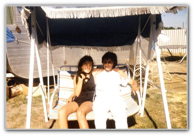 MJ & MUM in backyard Rosebery St